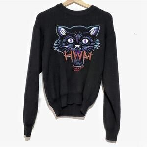 HWM | Embroidered Tiger Soft Wool Blend Sweater